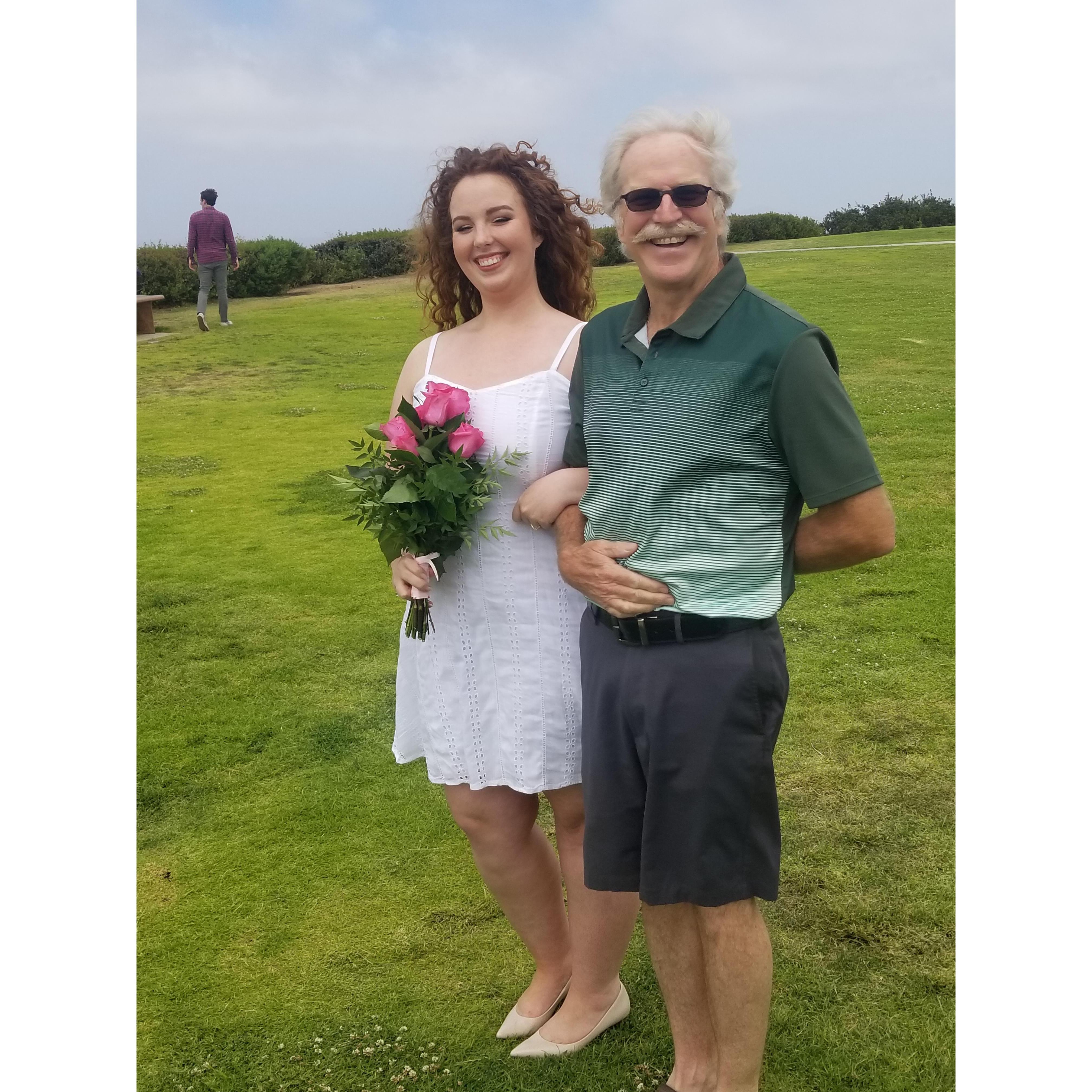 Dad gets to walk me down the aisle TWICE!
May 24, 2020 & September 13, 2020