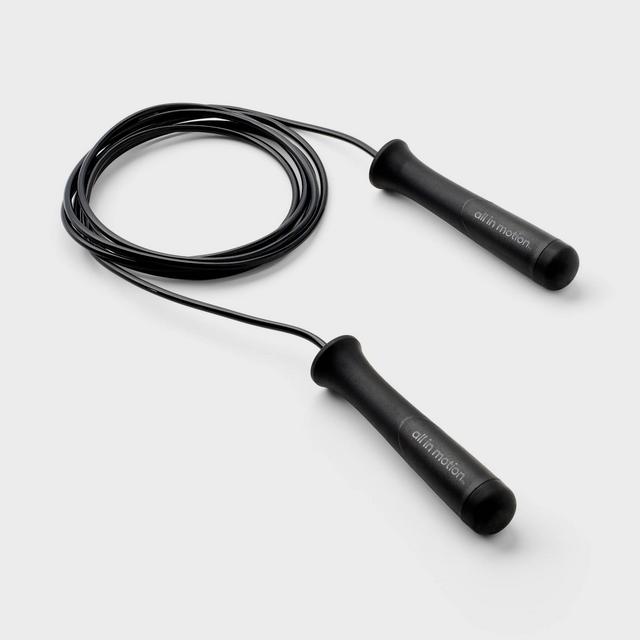 2" Weighted Jump Rope - Black - All In Motion™: Polypropylene, TPR, TPU