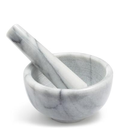 Sur La Table White Marble Mortar & Pestle