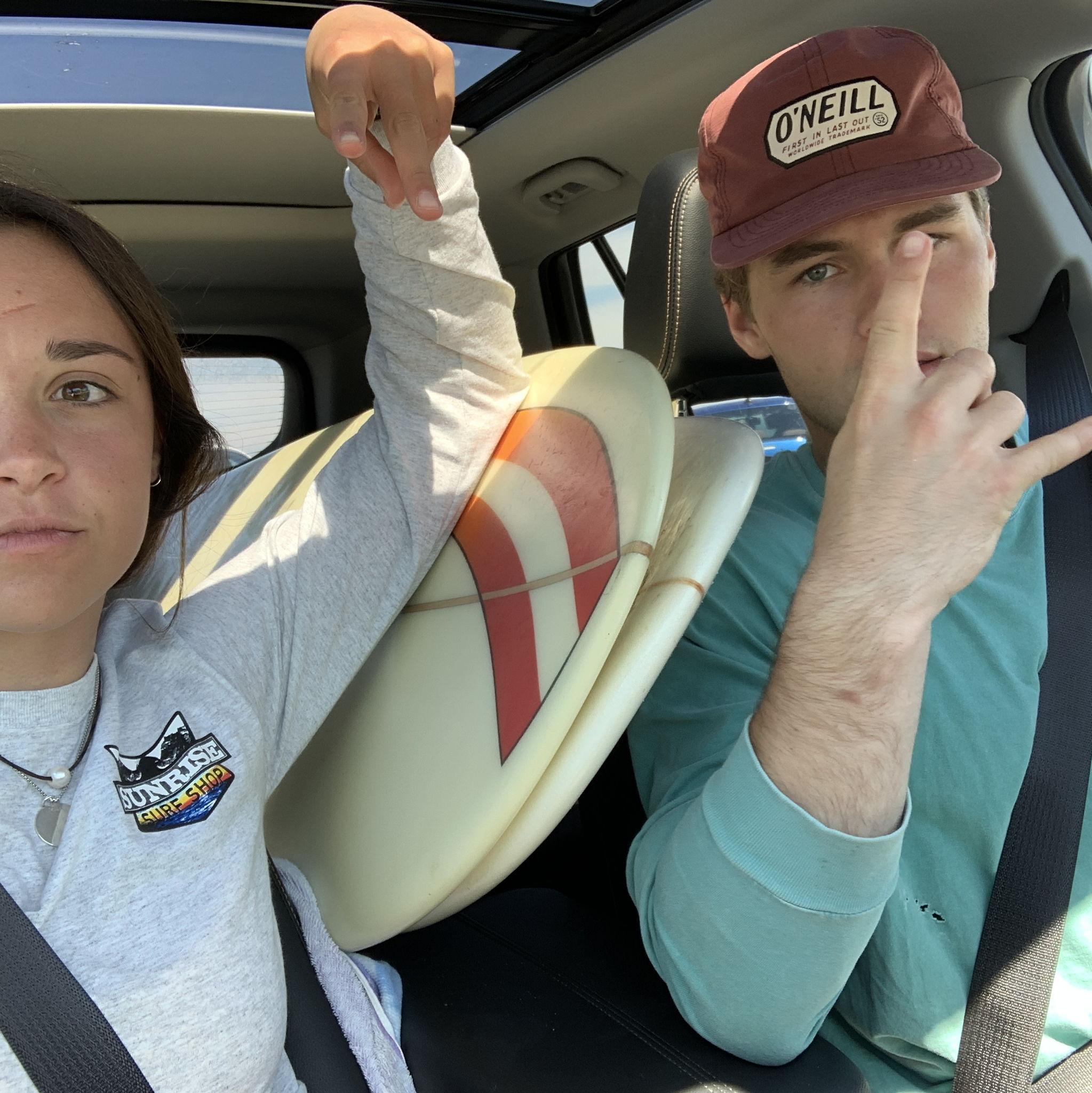 Bought our first surfboard in 2020 and committed to learning together