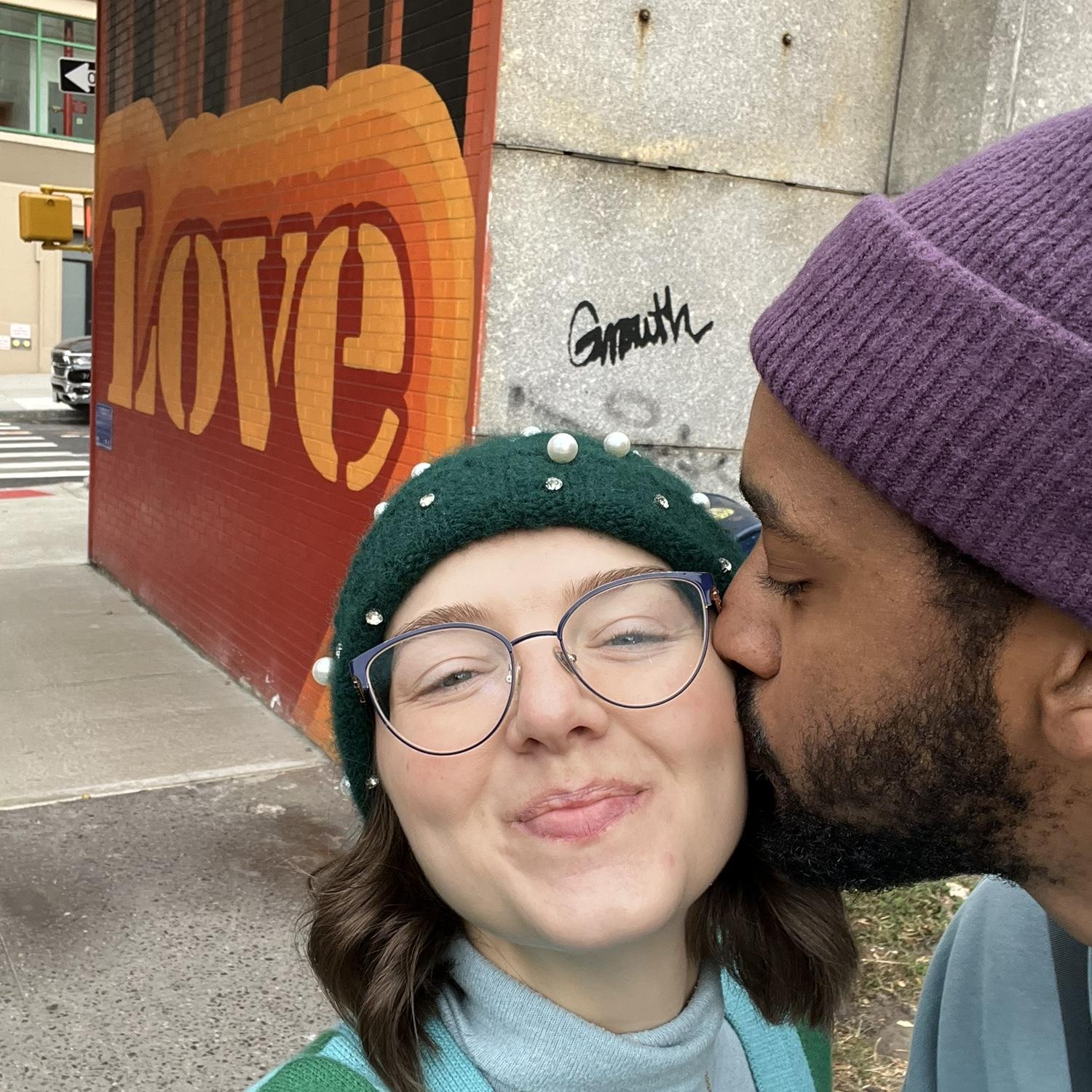Our smitten hearts were in LOVE with this New York street art.