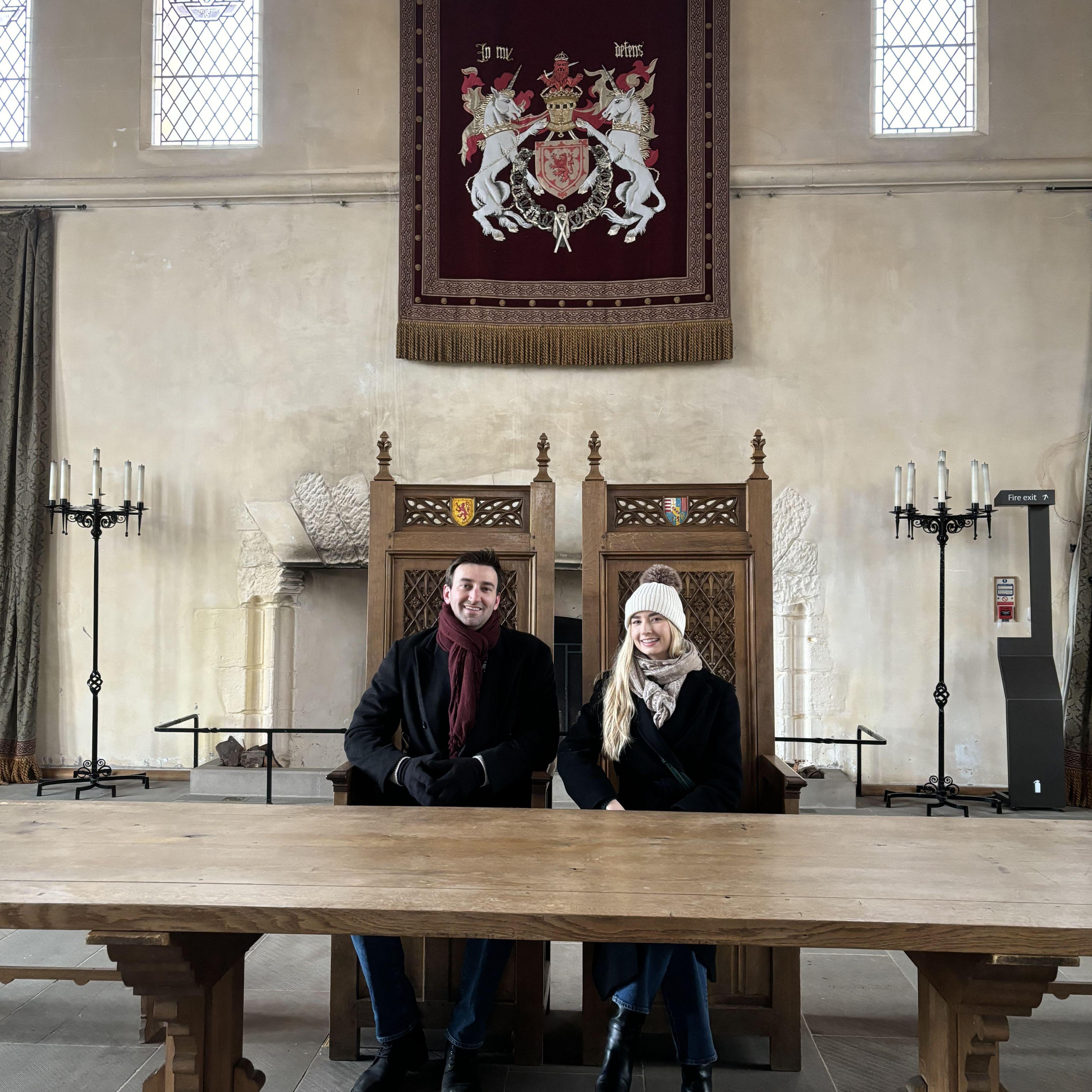 The lord and lady of Stirling Castle, Scotland, 2025