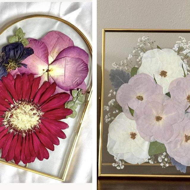 Bridal Bouquet Preservation -Frame