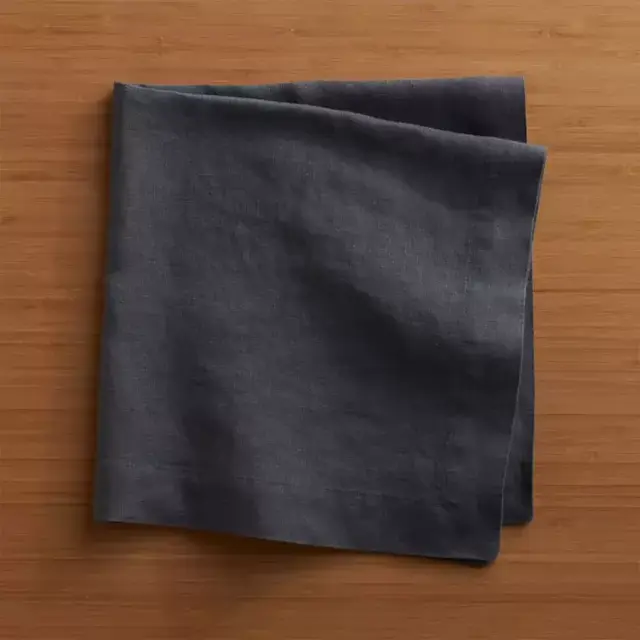 Helena Dark Natural Linen Dinner Napkin