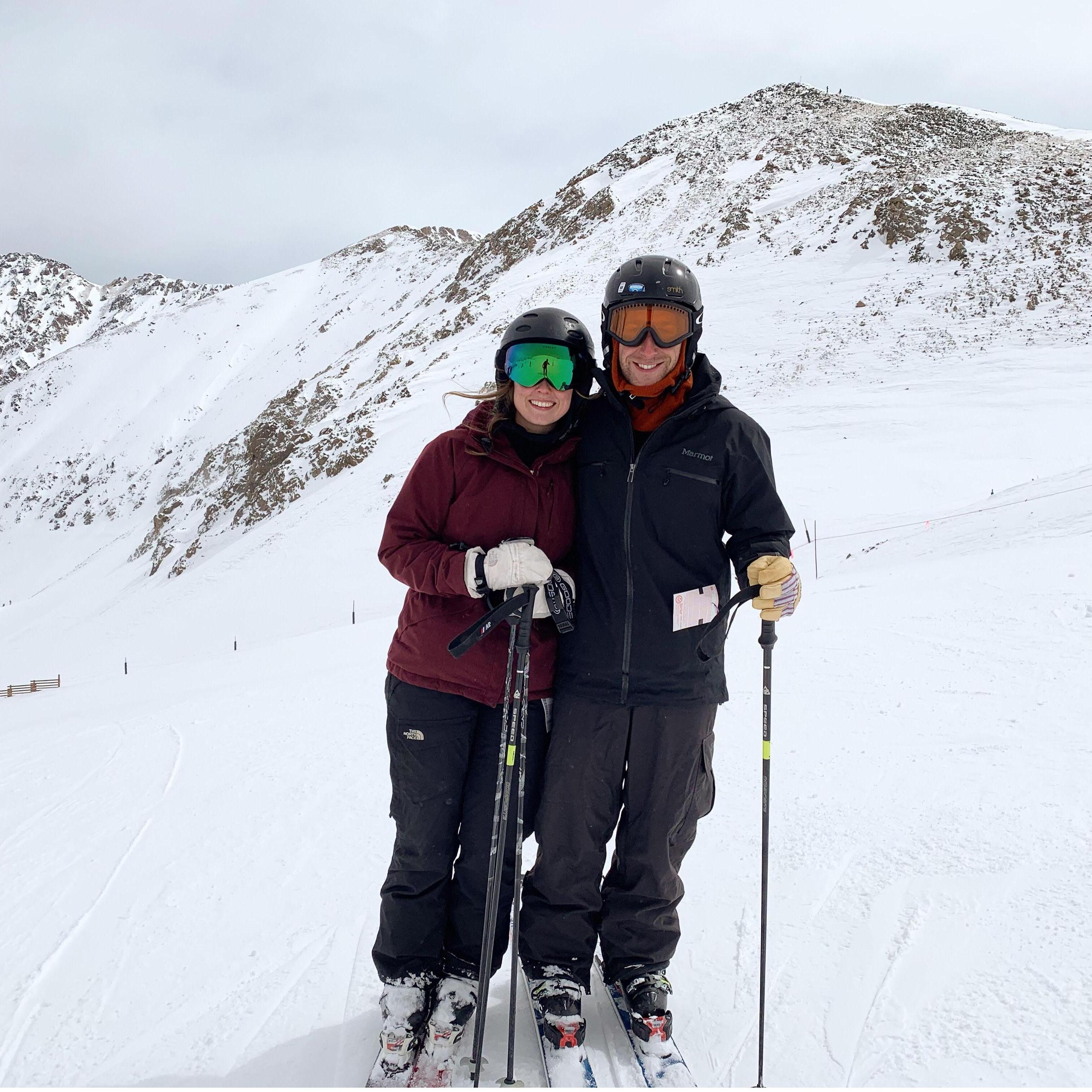 Skiing at A Basin on Ali's birthday (April 2019)