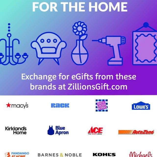 Zift Zillions For the Home Shopping Gift Card