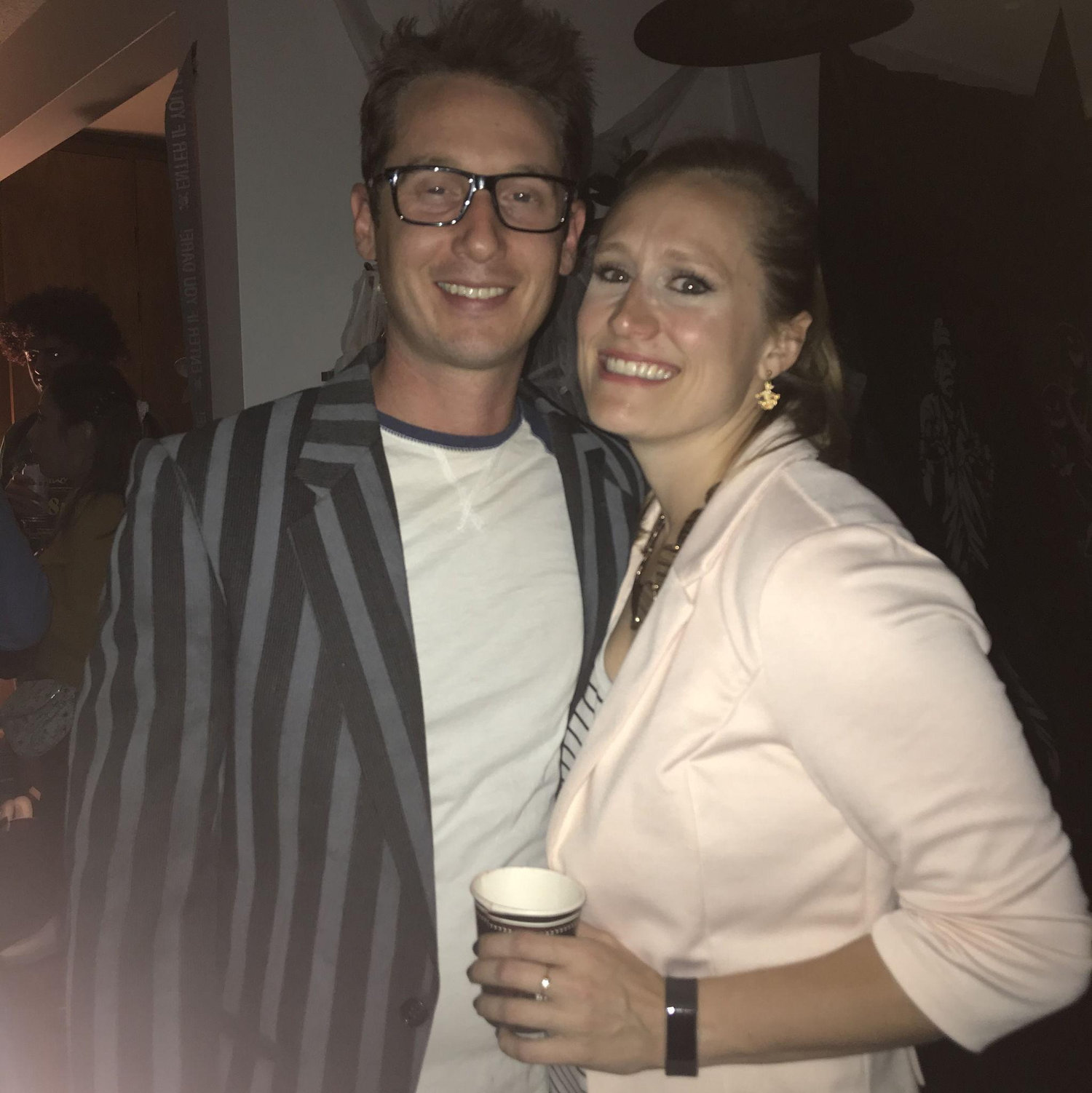 Our first Halloween as Mel and Sue from Great British Baking Show