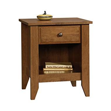Sauder Shoal Creek Night Stand, L: 20.87" x W: 17.48" x H: 24.06", Oiled Oak finish