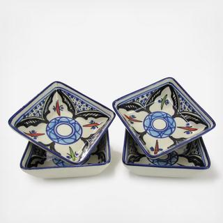 Tibarine Square Sauce Dish, Set of 4