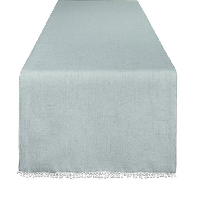 Lenox French Perle Solid 90" Runner, Ice Blue
