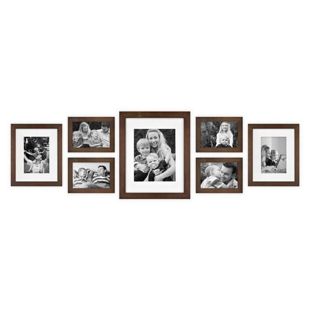 SALT™ 7-Piece Gallery Picture Frame Set in Walnut