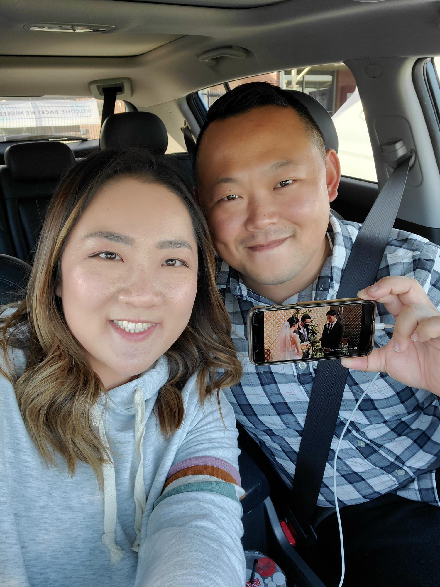 Joined Daniel & Sharon’s wedding virtually!
