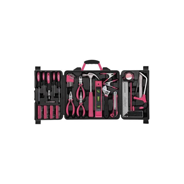 Apollo Tools 71pc DT0204P Household Tool Kit Pink