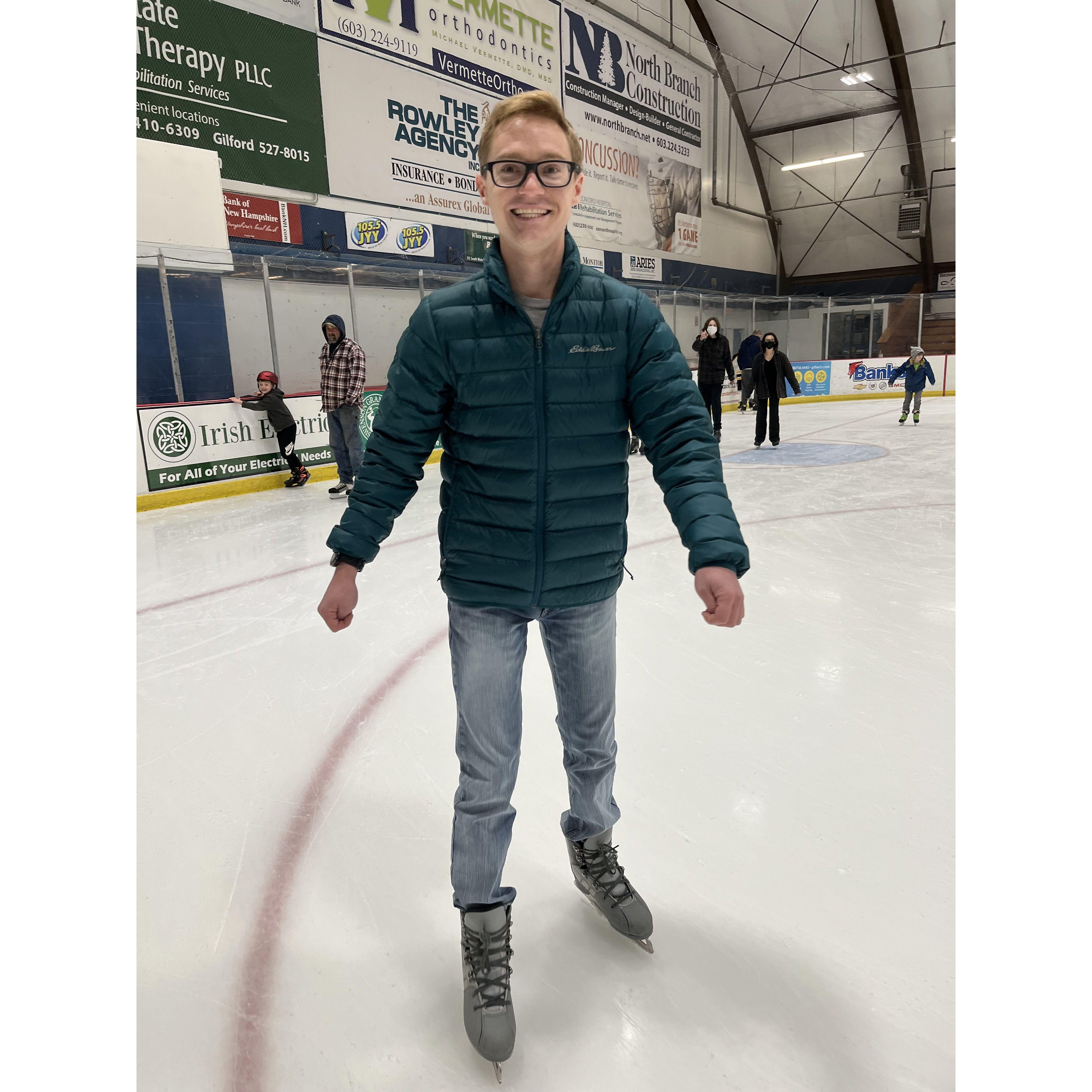First time ice skating with Eric!