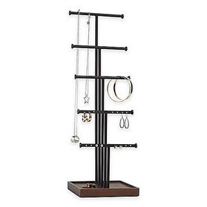 Umbra® Gemma 5-Tier Jewelry Stand in Natural/Black