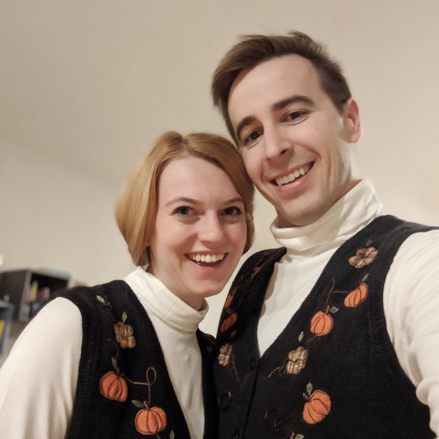 Third Halloween: Kat and Garth from SNL!