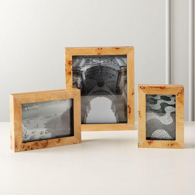 Burl Wood Picture Frames