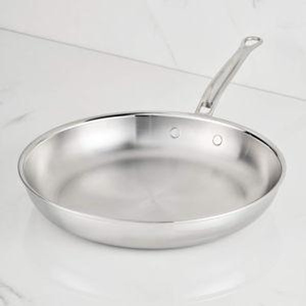 Hestan 12.5" Brushed Clad Stainless Steel Skillet