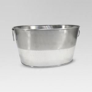 Hammered Metal Oval Beverage Tub - Threshold™