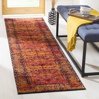 Vintage Hamadan Distressed Boho Runner