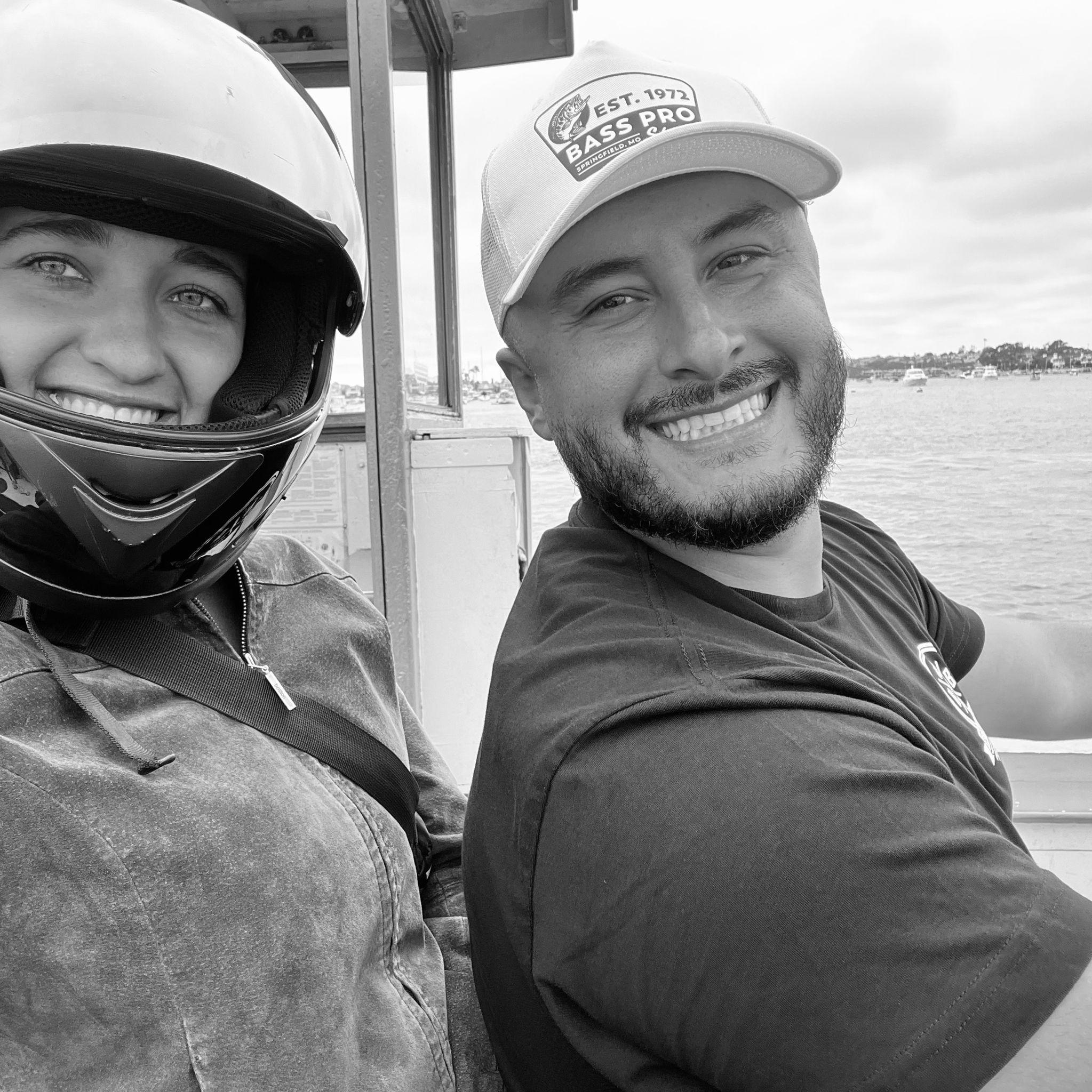 Catalina Ferry on the Harley