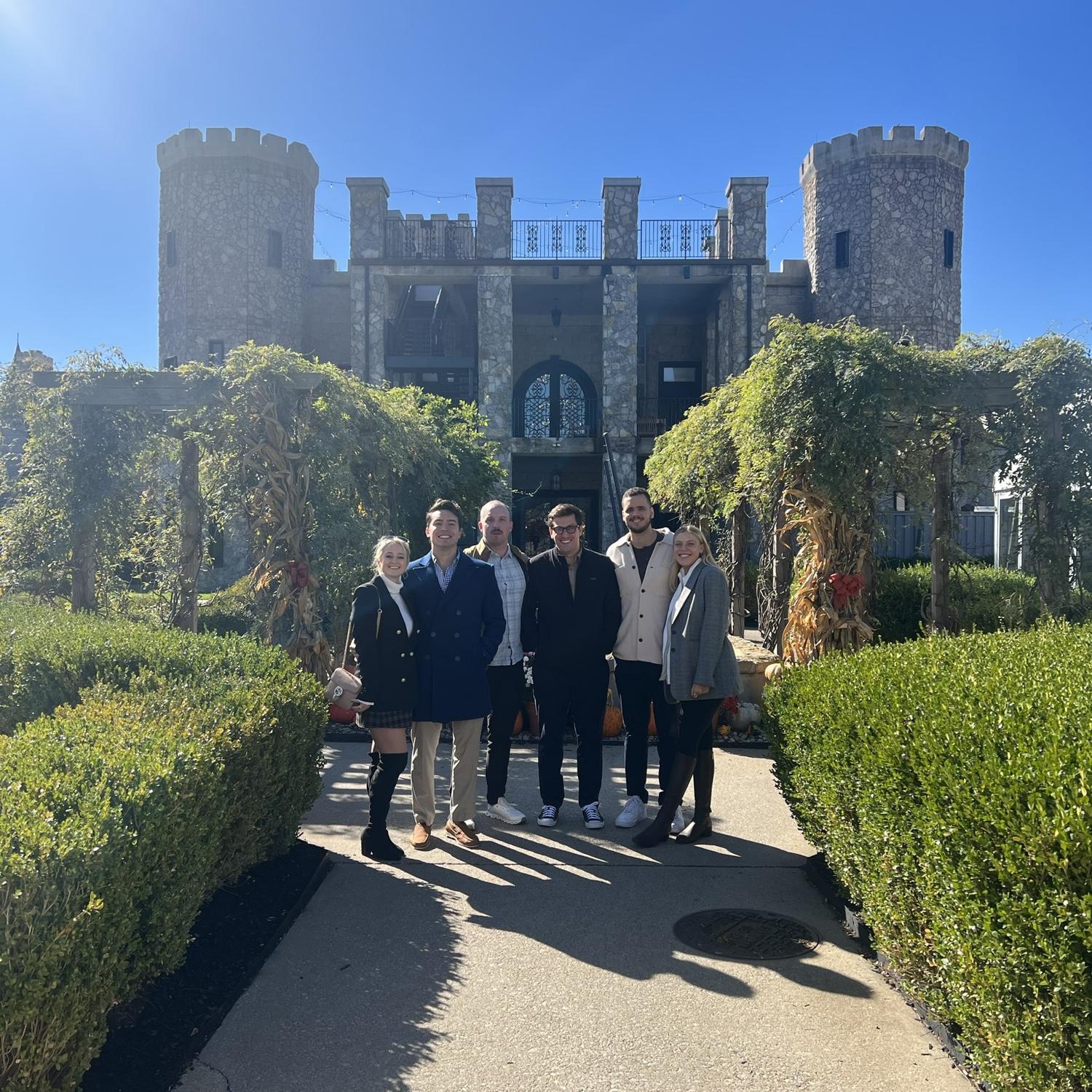 Exploring the Kentucky castle before a day at Keeneland!
