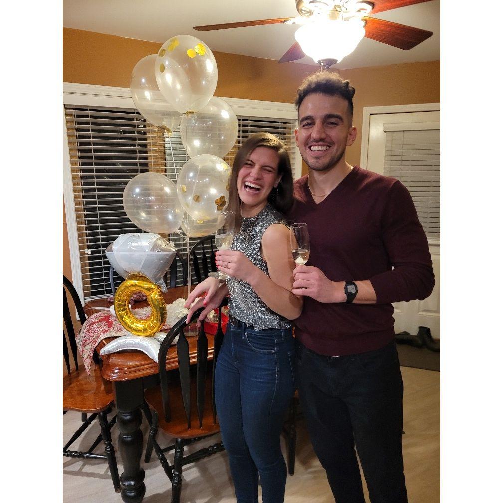 Celebrating our engagement with our beloved family. 

We couldn't be more blessed by the people we have in our lives.  We love ya all!