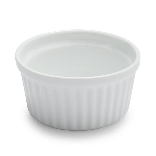 Sur La Table Porcelain Round Ramekin with Ribbed Sides