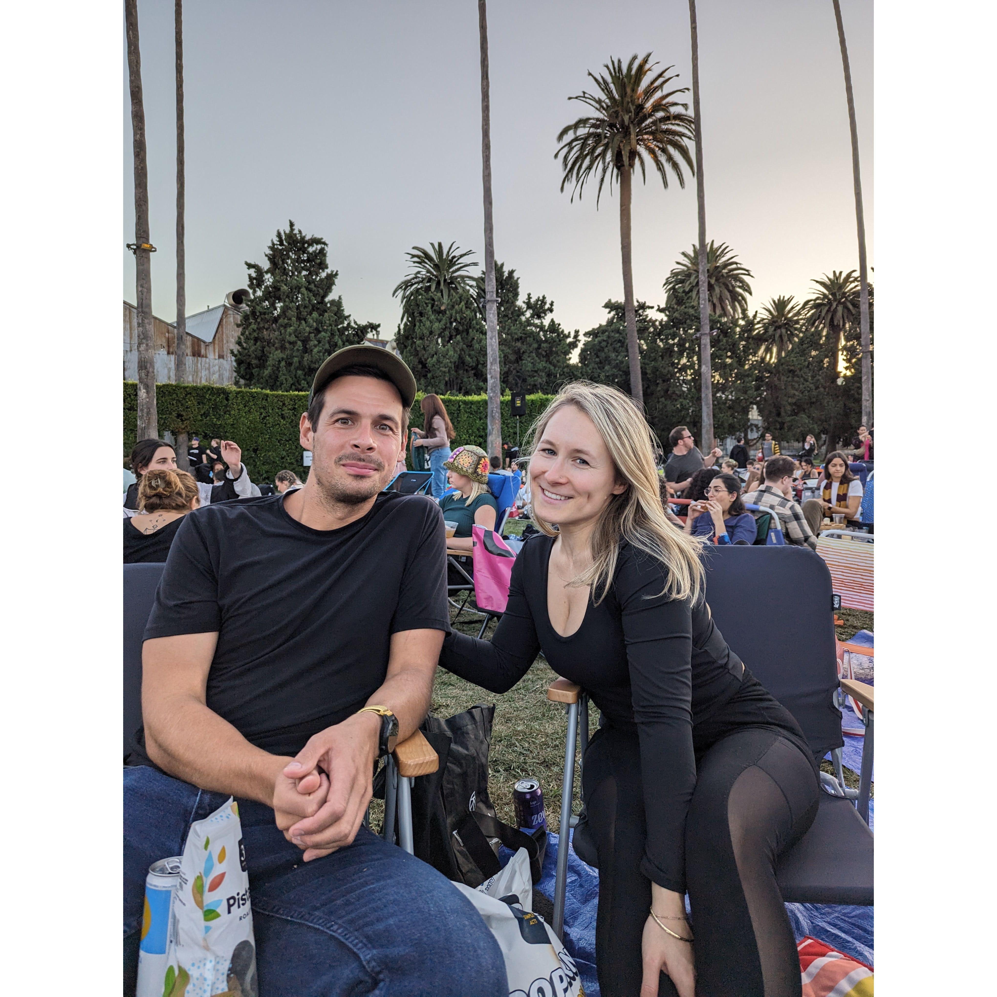 Cinespia movie night at Hollywood Cemetary, Oct '23