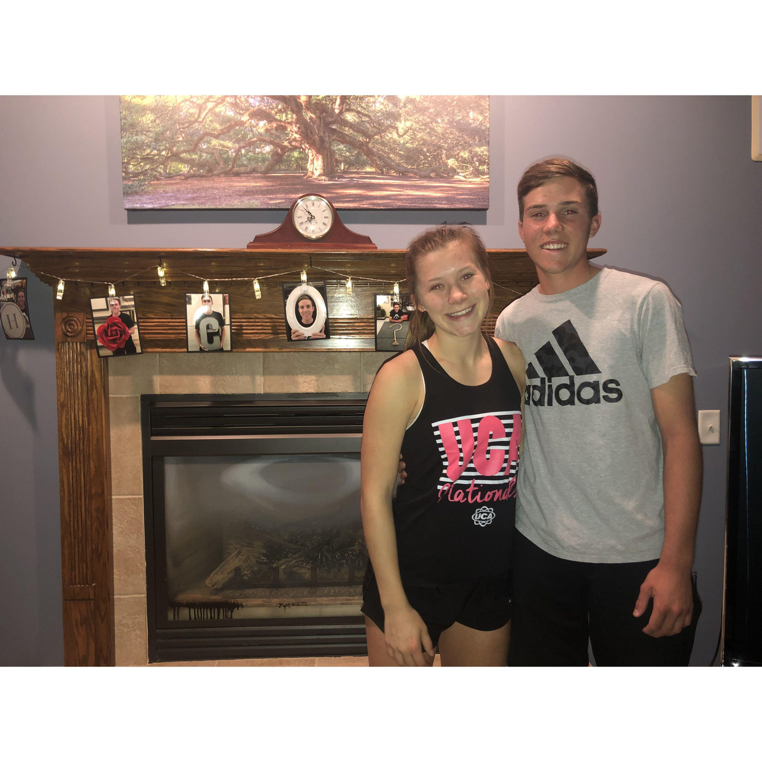 Carson asking Ella to junior year homecoming by surprising her after cheer practice on September 16th, 2019
