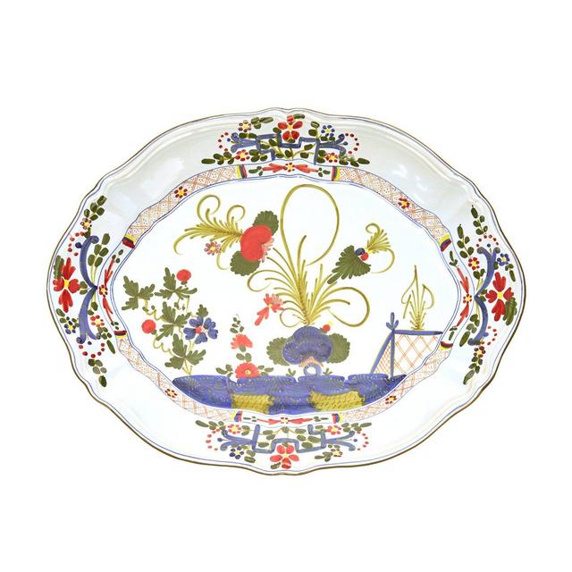 Carnation Oval Porcelain Platter