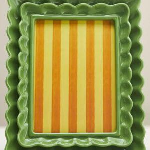 Maeve Scalloped Stoneware Picture Frame