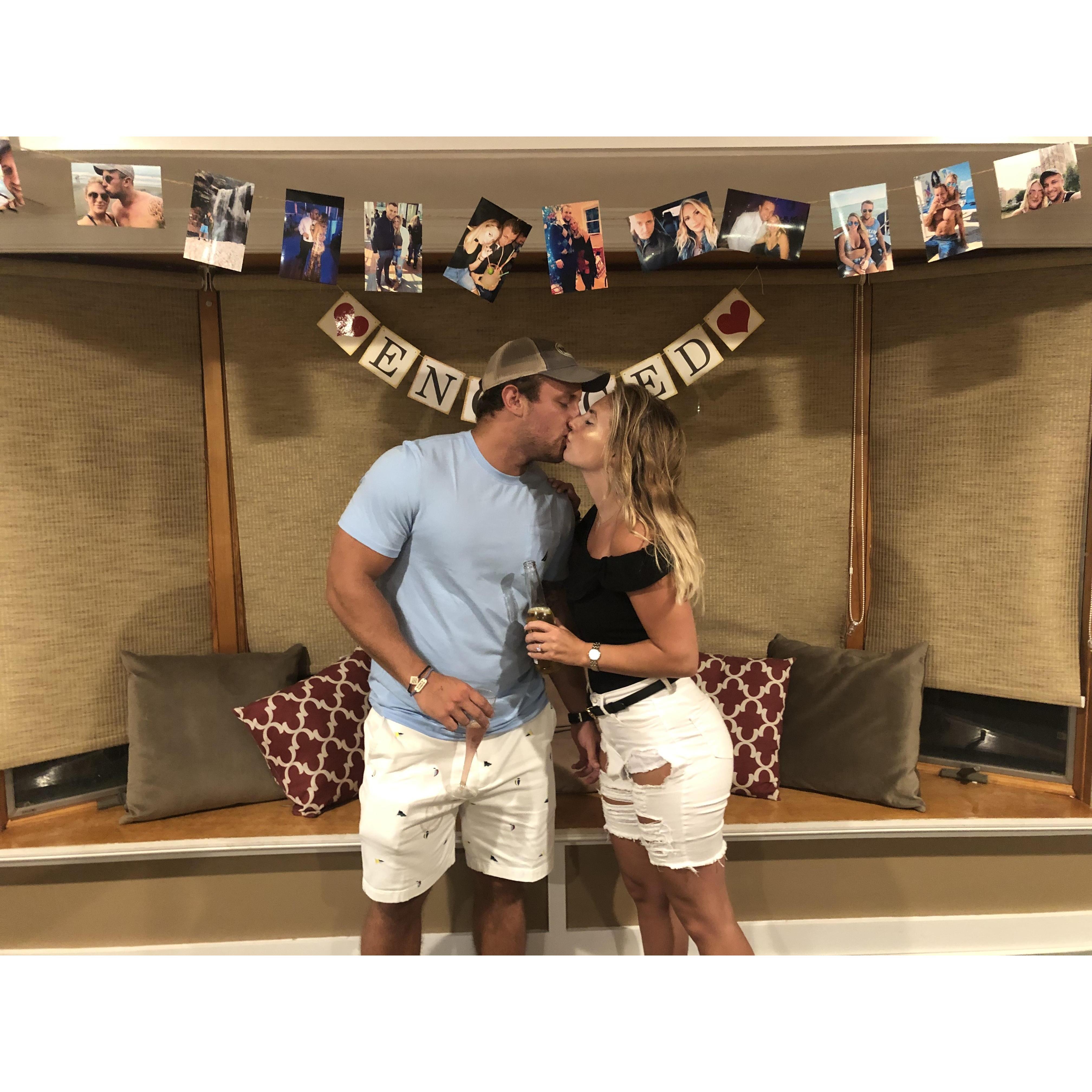 The surprise engagement party Kyle set up with the help of heather 🥰