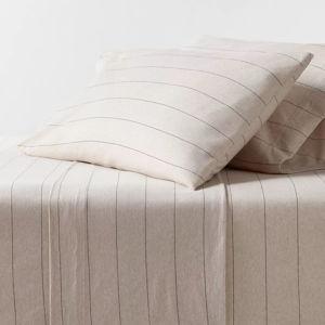 Cotton Jersey Sheet Set - Threshold™ - Oatmeal Heather Striped