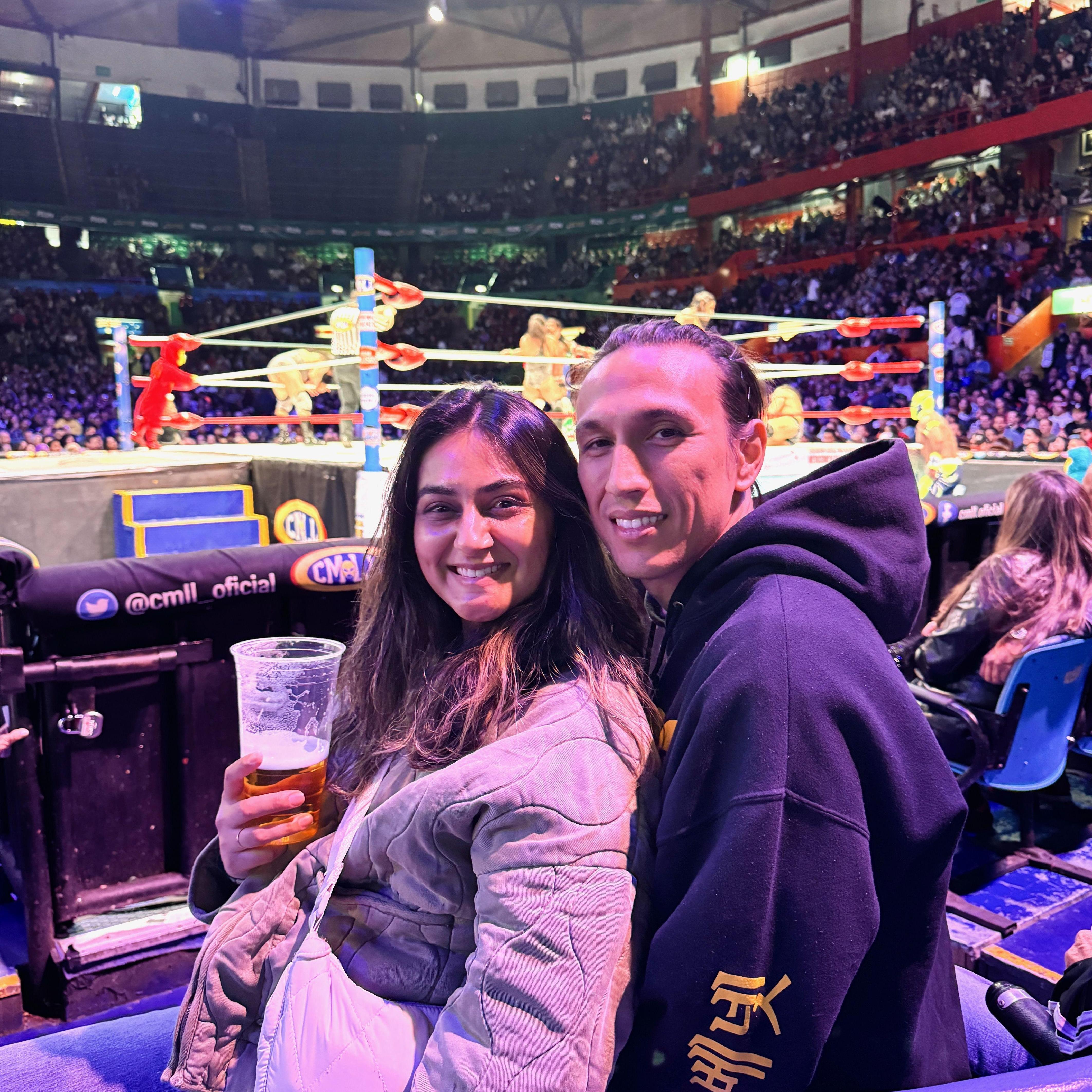 Fun night at Nacho Libre in Mexico City. The group behind us elevated our experience.