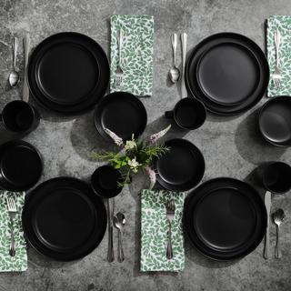 Zuma 16-Piece Round Kitchen Dinnerware Set, Service for 4