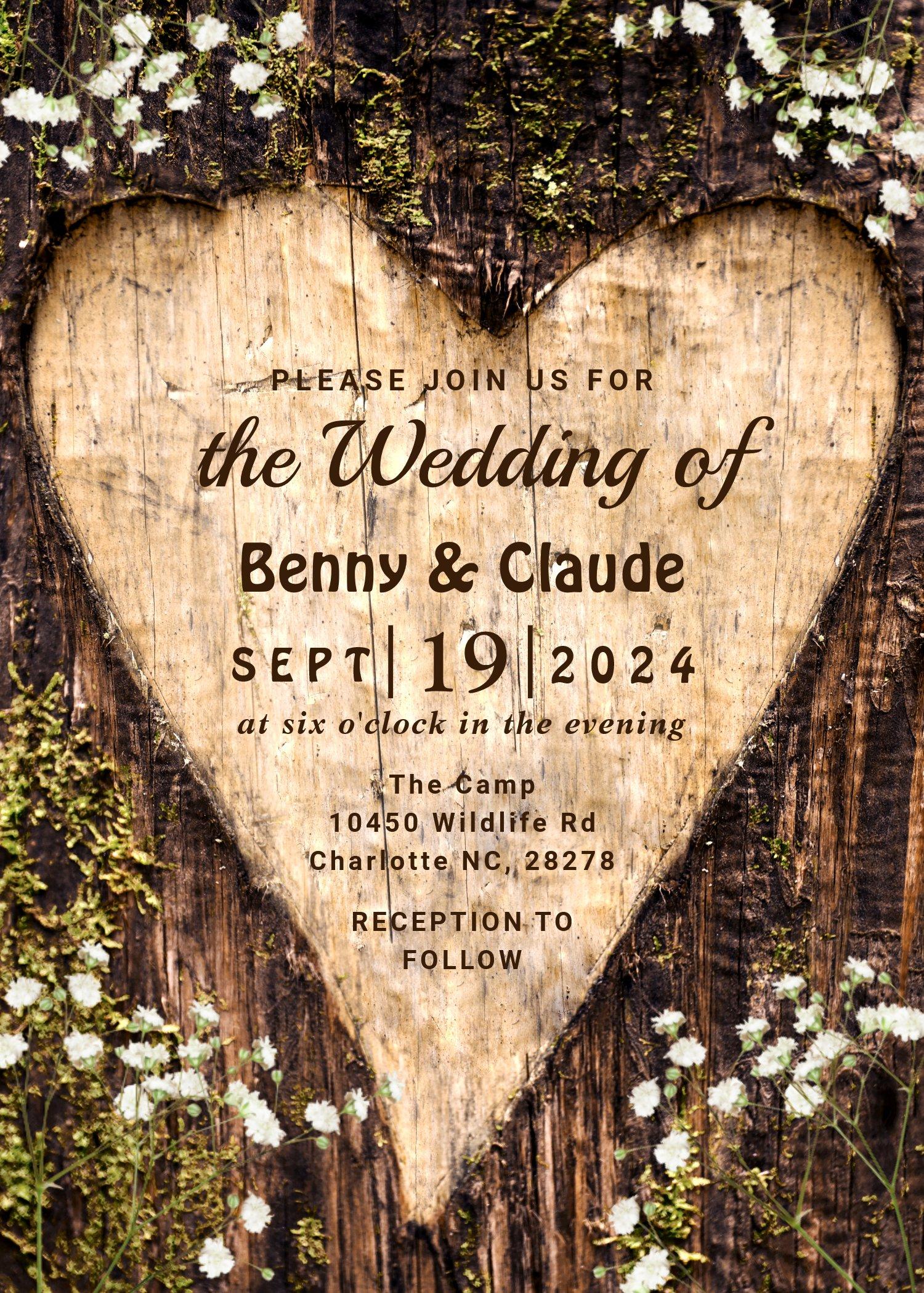 The Wedding Website of Benny Locklear Jr. and Claude Naar