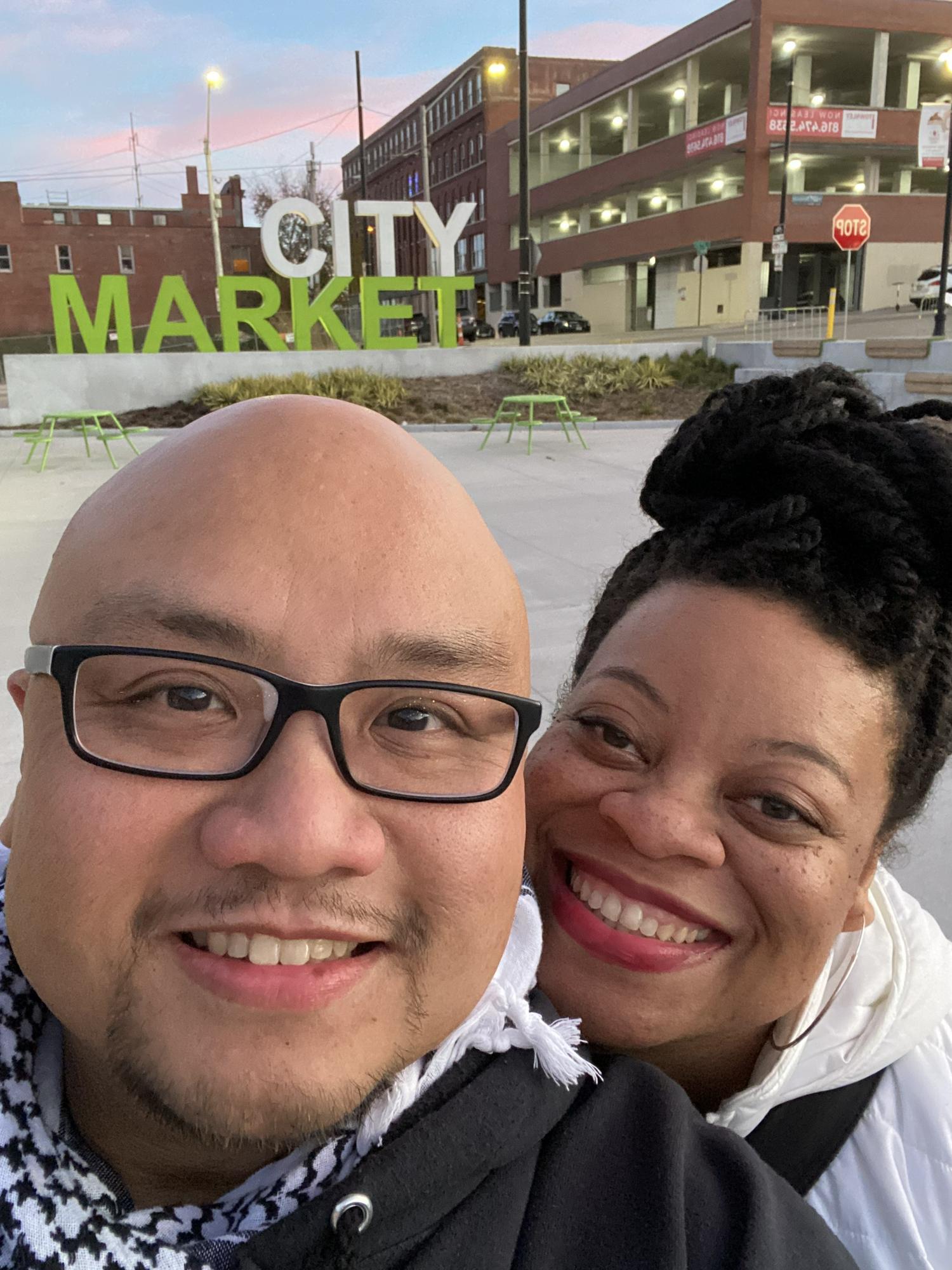Hanging out at the City Market