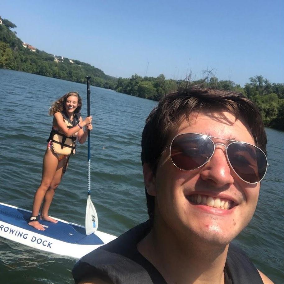 Paddle boarding in Lake Austin!