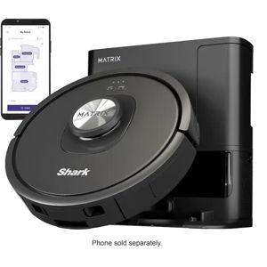Shark - Matrix Self Empty Robot Vacuum with Bagless, 45-Day Capacity Base, Self-Cleaning Brushroll, Precision Mapping - Black