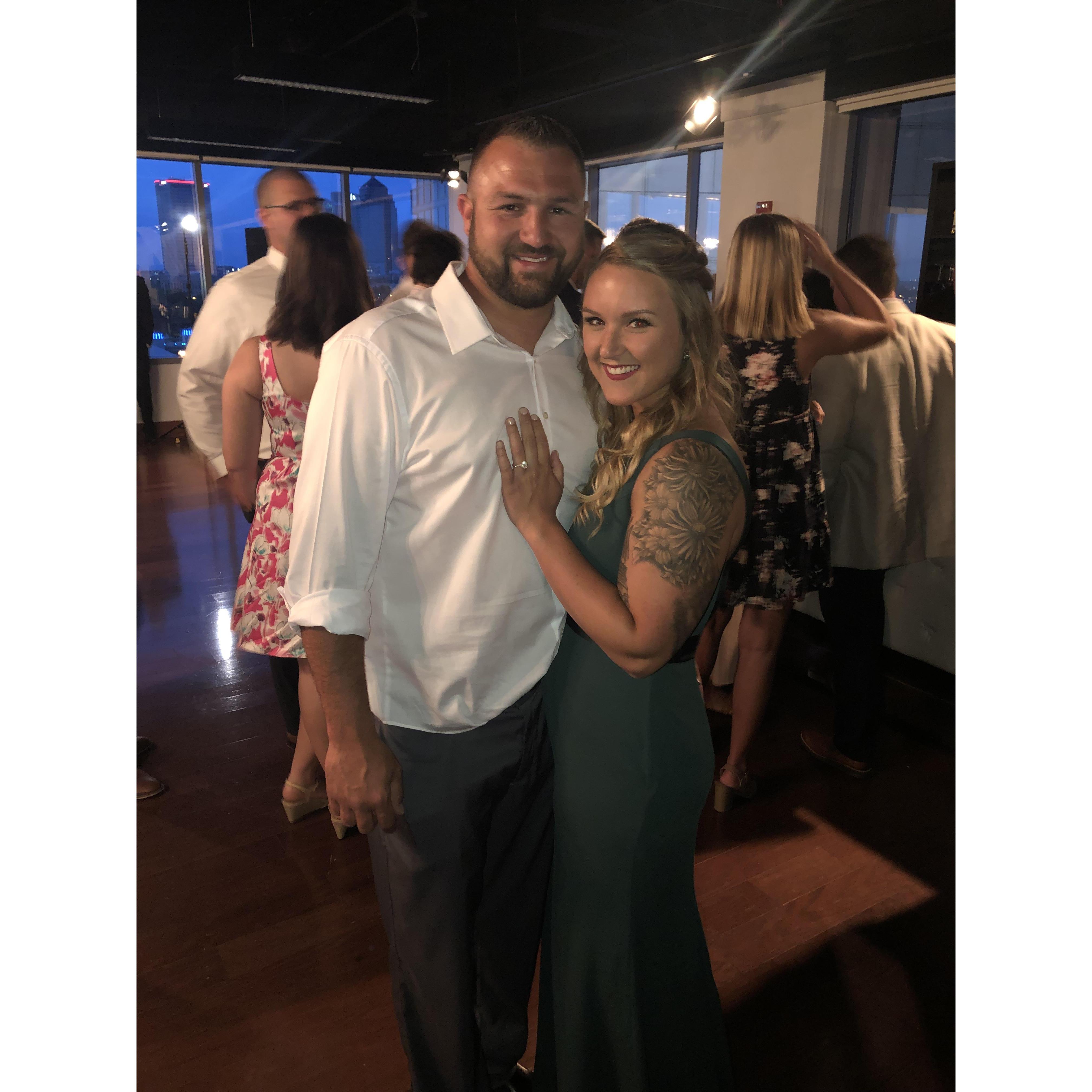 2019 - Week after we were engaged!