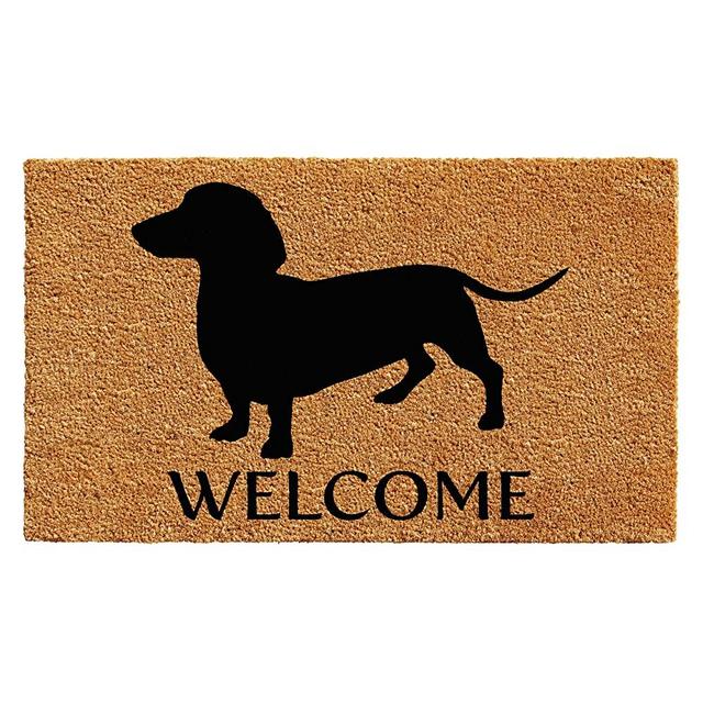 Calloway Mills AZ103032436 Dachshund Breed Doormat, 24" x 36", Natural/Black