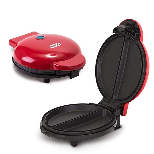 Dash DEOM8100RD 8” Express Omelette Maker: Perfect for Eggs, Frittatas, Paninis, Pizza Pockets & Other Breakfast, Lunch, and Dinner Options, 8 Inches, Red