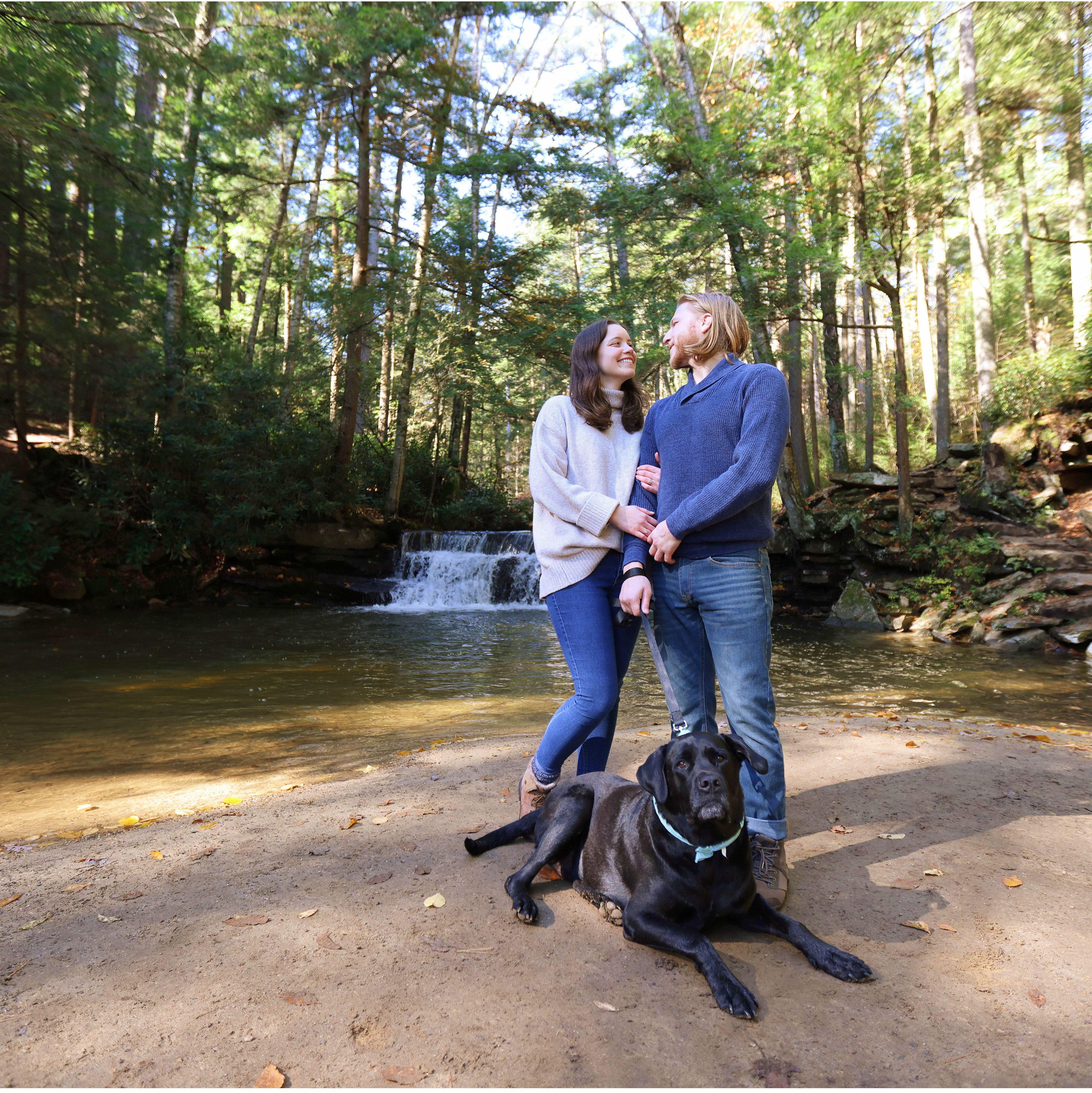 October 2023. Engagement Shoot at Swallow Falls State Park, Maryland.