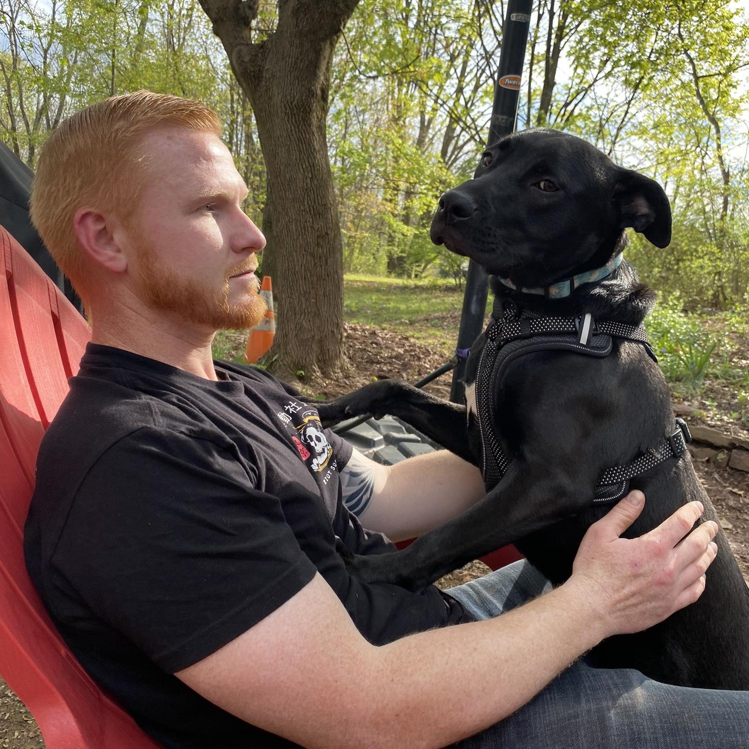 Archie with his Dog Dad