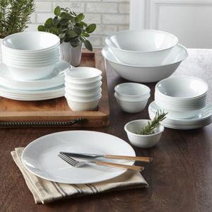 Corelle® Winter Frost White 50-piece Dinnerware Set, Service for 8