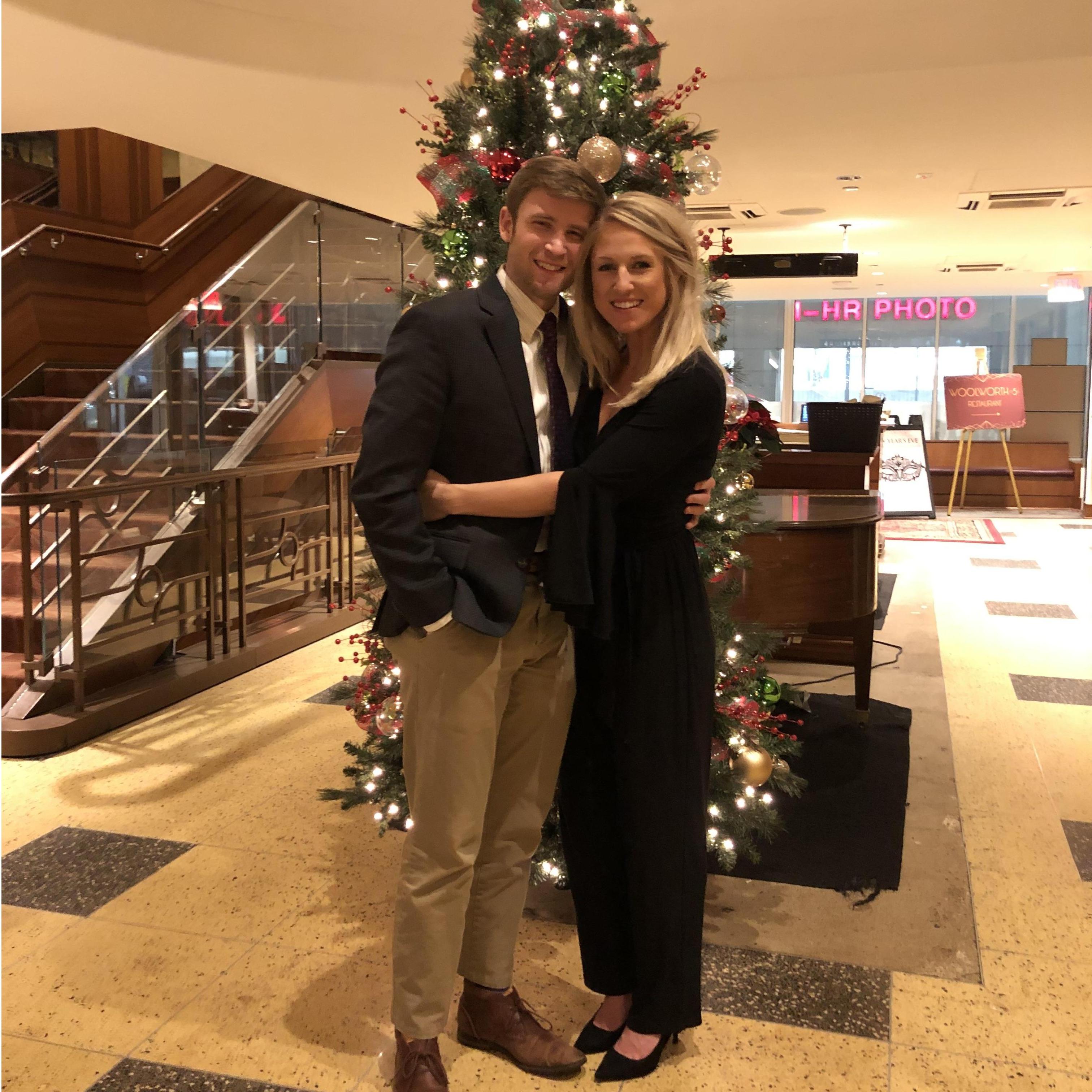 On the 1 year anniversary of the company Christmas party, Teran and I went back to the venue (Woolworth's on 5th) and had dinner to celebrate the anniversary :)