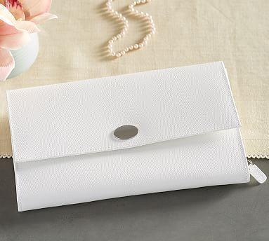 McKenna Leather Travel Jewelry Portfolio - Gray