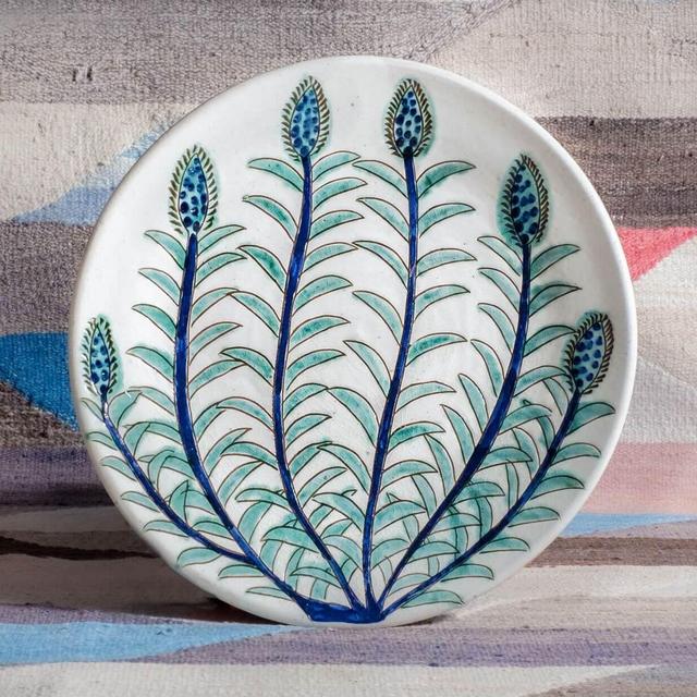 BLUE & GREEN BUDS PLATTER