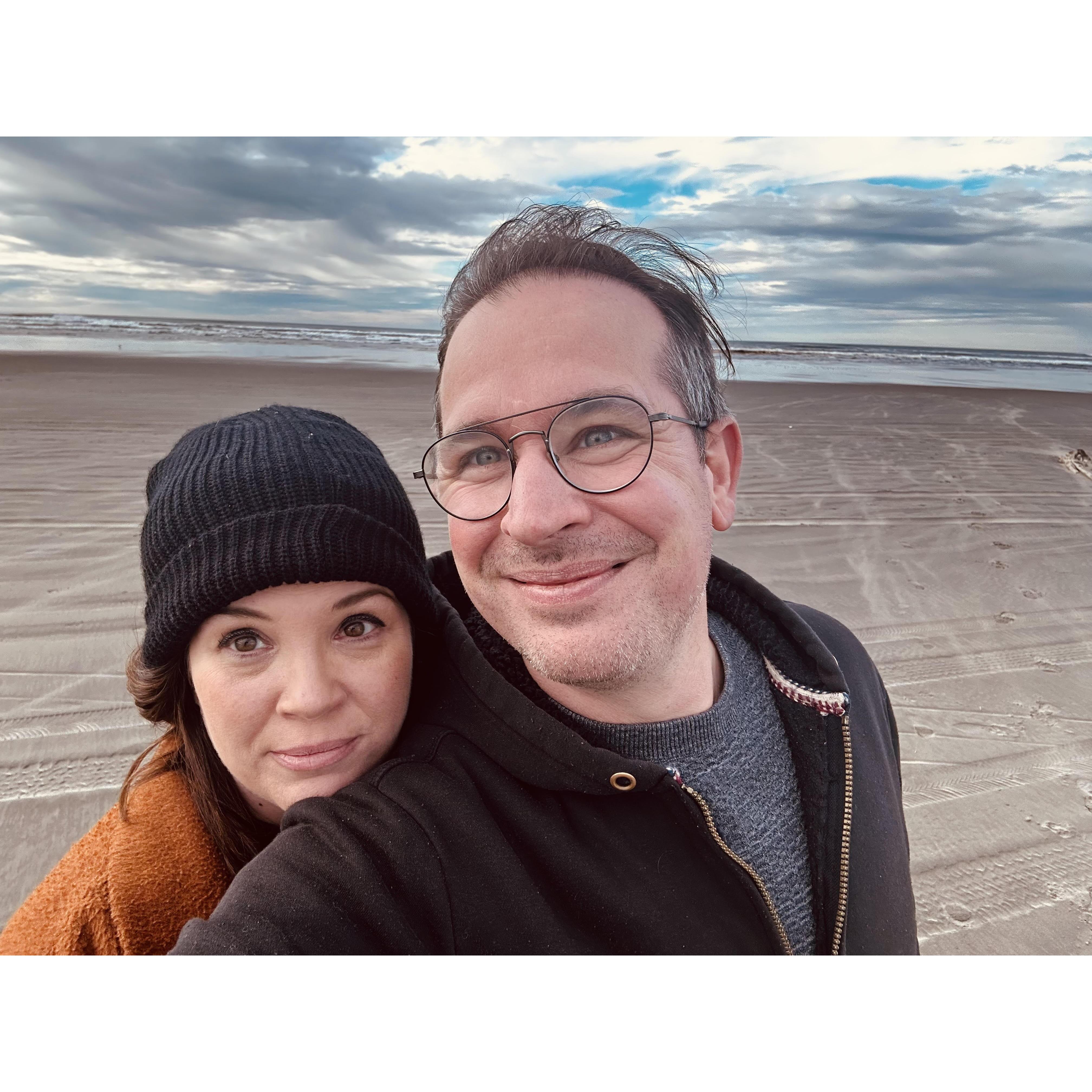 A wintry day on the Oregon Coast